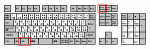 Alt + PrintScreenを押すことで、スクリーンショットを取得することができます。機種により、PrintScreenは「PrtSc」「PrntScr」などと表記される場合があります