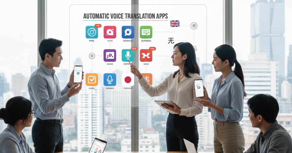 自動音声翻訳アプリおすすめ