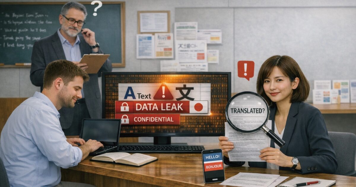 DeepL翻訳はバレる？のイメージ