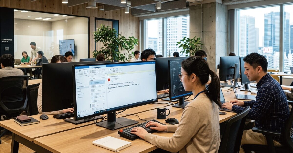 Outlook翻訳機能のイメージ