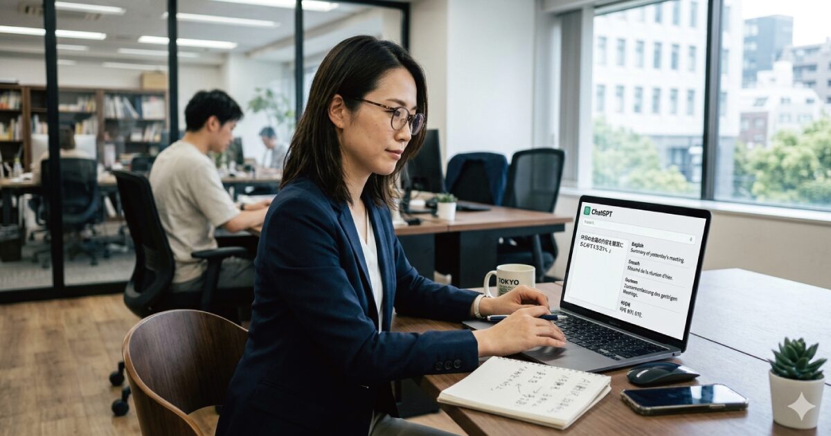 ChatGPTの翻訳イメージ