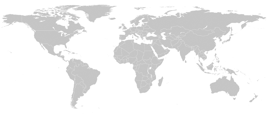 取扱い言語 世界地図